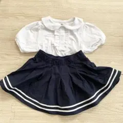 H&M coolmax トップスとスカートset 80size