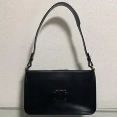 【2451】 セリーヌ ショルダーバッグ トリオンフ マカダム ブラゾン