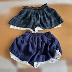 キッズ　キュロット　2枚セット