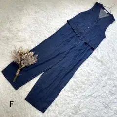 美品✨【デニムセットアップ】 デニムベスト デニムパンツ アメカジ レディース