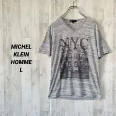 ミッシェルクラン オム Tシャツ メンズ 半袖 グレー NYC