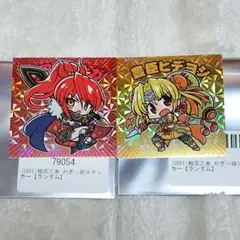 戦国乙女かぎっ娘ステッカー【ノブナガ＆ヒデヨシ】