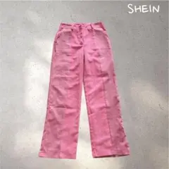 93✳︎シーイン【S】ピンク　ズボン　メンズ　衣装　舞台衣装　ショッキングピンク
