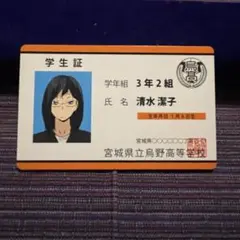 ハイキュー バラエティカード 清水潔子 学生証