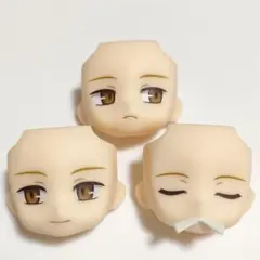 「微笑み顔、名を返すときの顔、怪訝顔」　ねんどろいど　顔パーツ3種