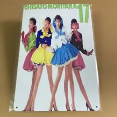 【新品】 森高千里　17才　ブリキ看板　　ミニスカ　美脚　希少