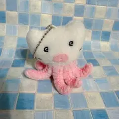 ネコタコ ぬいぐるみ おしゃべり ボールチェーン付き　マスコット