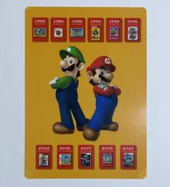 スーパーマリオブラザーズ 25周年記念グッズ 下敷き 平和堂 2011年 非売品