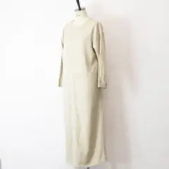 マルシャルテル レディース ロング ワンピース リネン シャツ ベージュ 1