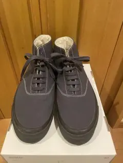 【美品】オムプリッセイッセイミヤケ　WAKOUWAコラボハイカットスニーカー　黒 HOMME PLISSE ISSEY MIYAKE × WAKOUWA/オムプリッセイッセイ