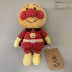 M0329 アンパンマン ぬいぐるみ コーデュロイ タグ付き 美品