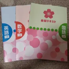 中学1年 春期テキスト 国数英