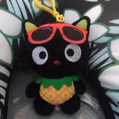 ハワイ　ホノルル　限定　サンリオ　チョコキャット　パイナップル衣装　キーホルダー