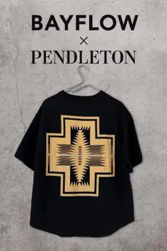 BAYFLOW（ベイフロー）× Pendleton ブラック Tシャツ M