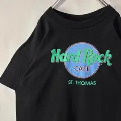 USA製　ハードロックカフェ ビッグロゴ　Tシャツ　ブラック　XLサイズ　古着
