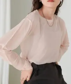 Bab　ベーシックシアートップス　ピンク