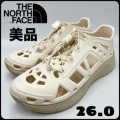 ノースフェイス　リアクティブスニーカー アイボリーホワイト　美品　26.0