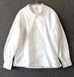 マーガレットハウエル MHL 長袖シャツ ブラウス バンドカラー M