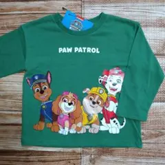 新品 未使用 パウパトロール 長袖 Tシャツ ロンＴ 男の子 緑色 100