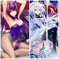FGO 最終再臨画集 バニー霊衣スカサハ&プロトマーリン