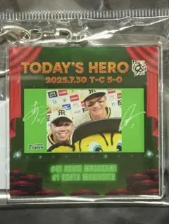 TODAY'S HERO アクリルキーホルダー 森下選手 村上投手