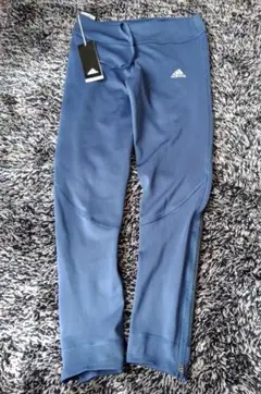 adidas ブルー タイツ Lサイズ