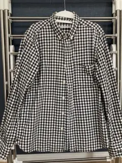 無印良品　メンズ　ギンガムチェック ボタンダウンシャツ M