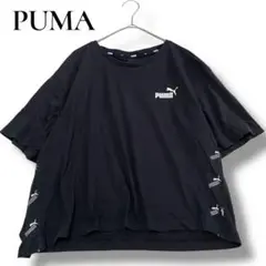 プーマPUMA オーバーサイズ Tシャツ ラウンドネック　ロゴプリント　ブラック
