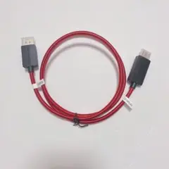 HDMI ディスプレイポート 1m 赤 レッド コンバーター パソコン