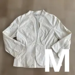 LAURA ASHLEY ノーカラージャケット アイボリー　Mサイズ　百貨店