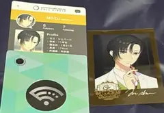 プリンセスカフェ バスタフェ学園 モズ プロフィールカード+クリアカード