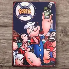 ポパイ POPEYE ブリキ看板 アメリカン雑貨 世田谷ベース