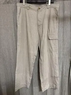 90's "PERRY ELLIS" リネン ヘリンボーンパンツ