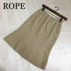 ROPE ロペ フレアスカート ベージュミックス M