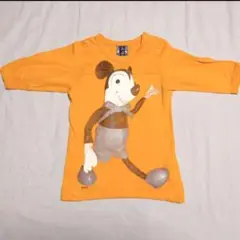 あちゃちゅむ×ディズニーコラボ　7部袖Tシャツ/80-90/ミッキー