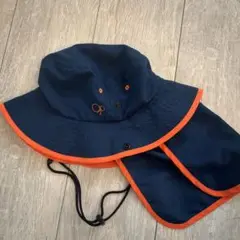 OP 日除け付きサーフハット　ネイビー 54cm