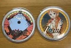 ONE PIECE ユニバ　USJ 2025 缶バッジ ナミ ジンベエ