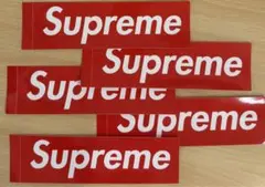 Supreme ステッカー 5枚セット 赤
