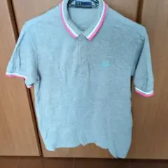 FRED PERRY フレッドペリーグレー ポロシャツ Mサイズ
