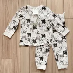 H&M 75　パンダ プリントコットンパジャマ