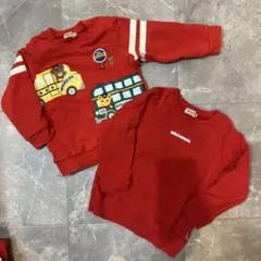 ミキハウス トレーナー 2枚セット 100