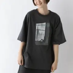 新品　LEPSIM photoプリント六分袖Tシャツ