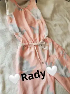 Rady 花柄オールインワン ピンク・グレー