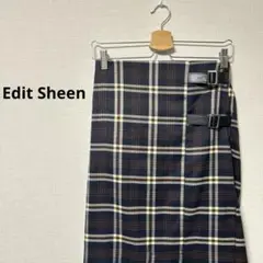 [Edit Sheen]エディットシーン　チェックタイトスカート