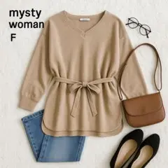 mysty woman トップス F 春秋 ナチュラル 大人可愛い オフィカジ