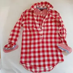 TOMMY HILFIGER チェックブラウス