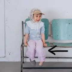 soft cheese しまむら　ベビーパンツ　キッズパンツ　パープル　ピンク