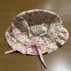花柄リボン付き帽子 42cm ベビー