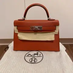 HERMES エルメス ミニケリー2 シルバー金具 U刻印 新品