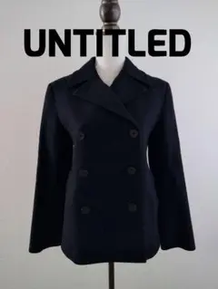 UNTITLED カシミア混ピーコート M